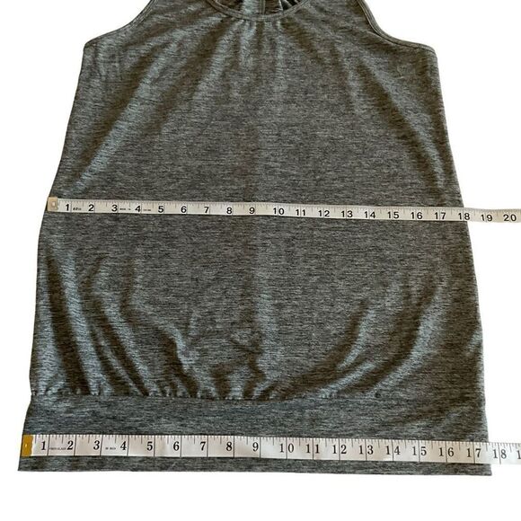 Champion Top Athletic Racerback Grey Black White Poly Spandex Blend Women Medium - Picture 6 of 9